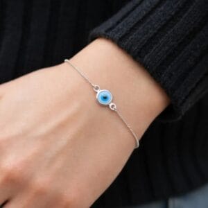 Pulseira-de-prata-925-elo-v12-com-pingentes-pontos-de-luz-e-olho-grego