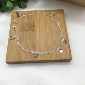 Tornozeleira-de-prata-925-com-pingente-pendurado-5-mini-ponto-de-luz